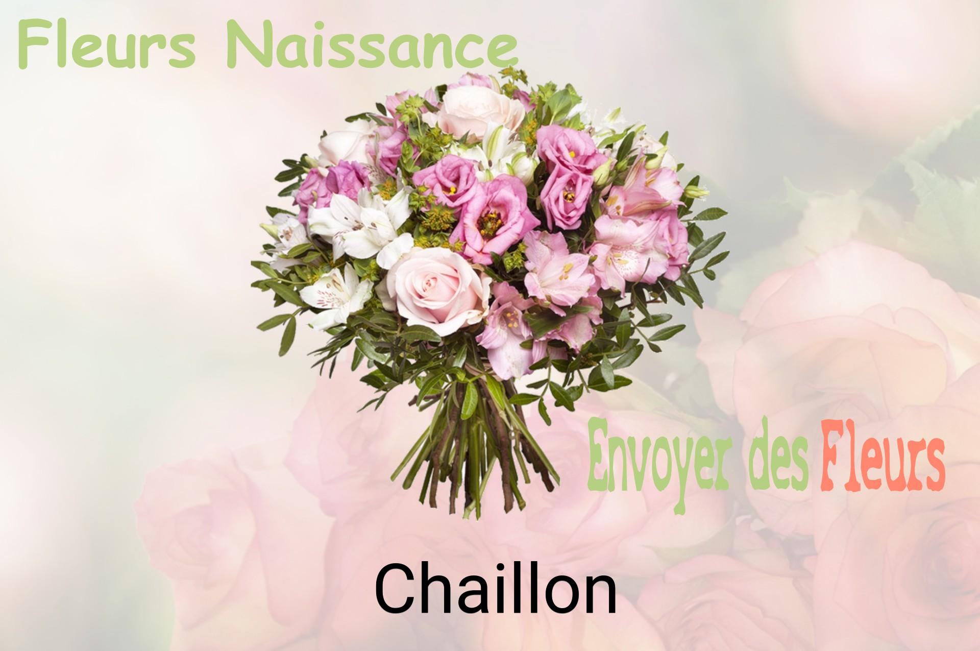 Bouquet de fleurs de naissance livré à Chaillon